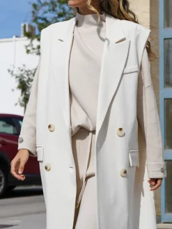 Abrigos Y Chaquetas-Mariquita Trasquilá ABRIGO LARGO SIN MANGAS Beige