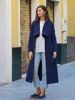Abrigos Y Chaquetas|Chaquetas De Mujer-Mariquita Trasquilá ABRIGO MAXI SOLAPA