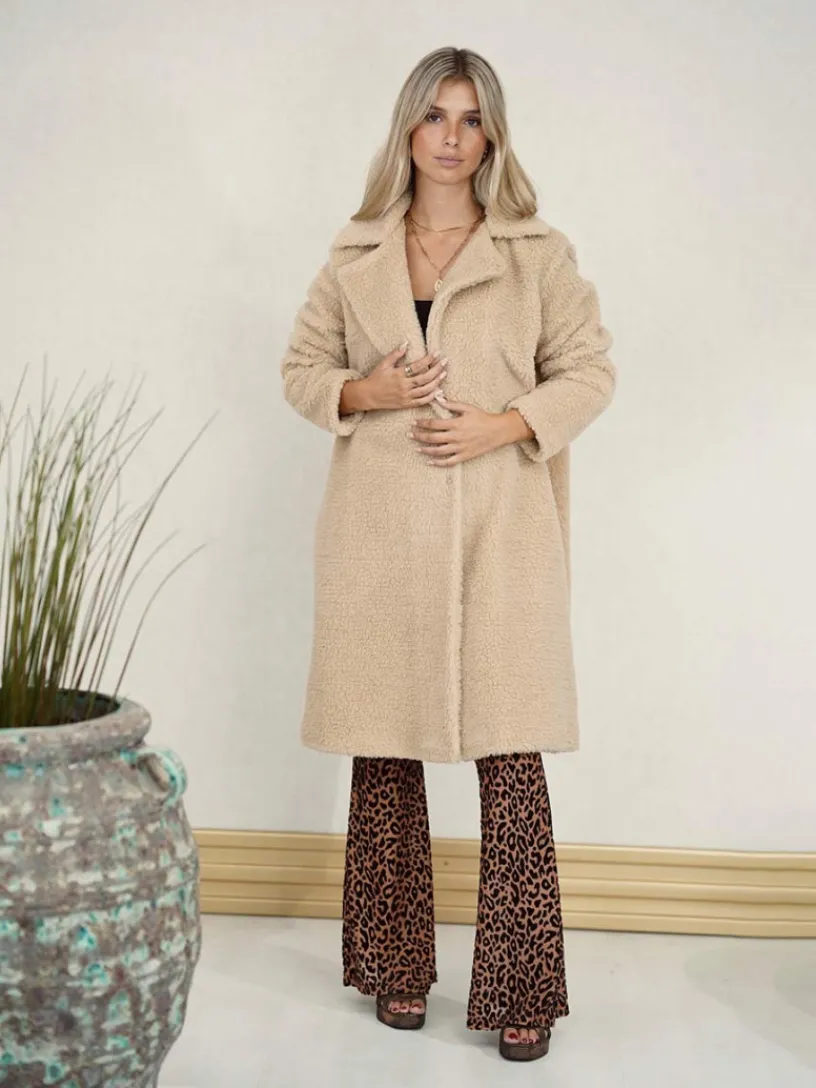 Abrigos Y Chaquetas|Chaquetas De Mujer-Mariquita Trasquilá ABRIGO TEDDY LARGO