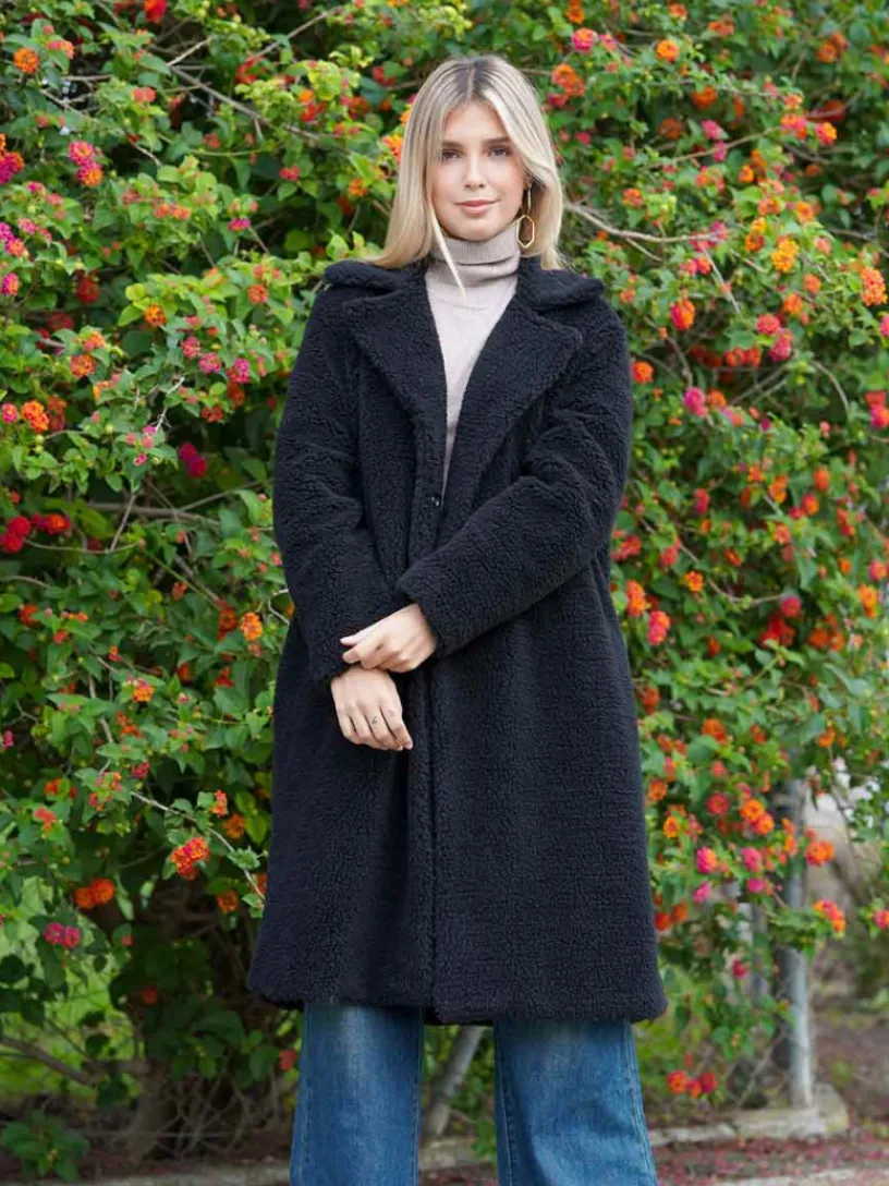 Abrigos Y Chaquetas|Chaquetas De Mujer-Mariquita Trasquilá ABRIGO TEDDY LARGO