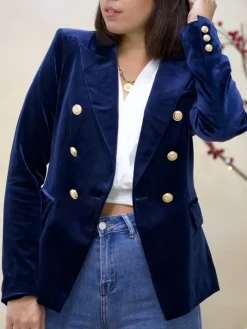 Abrigos Y Chaquetas|Chaquetas De Mujer-Mariquita Trasquilá BLAZER TERCIOPELO
