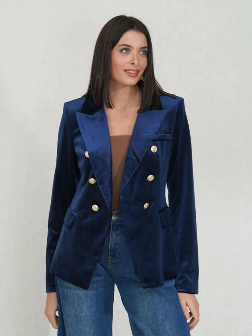Abrigos Y Chaquetas|Chaquetas De Mujer-Mariquita Trasquilá BLAZER TERCIOPELO