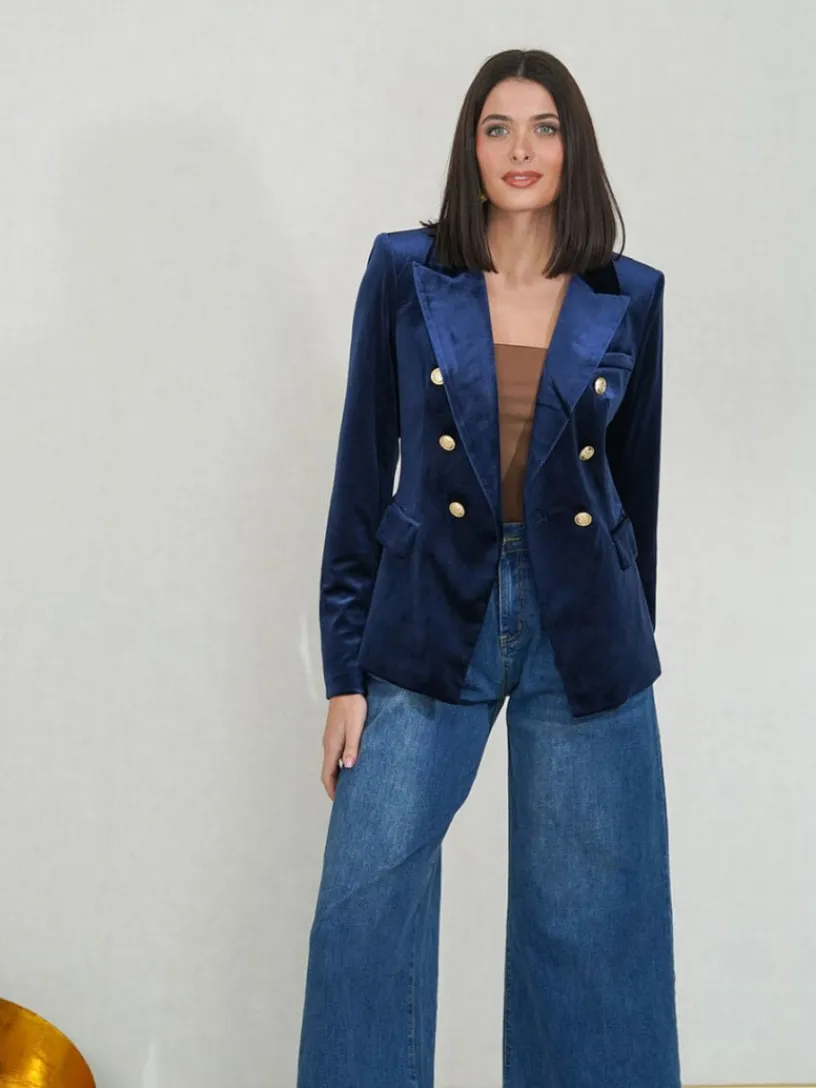 Abrigos Y Chaquetas|Chaquetas De Mujer-Mariquita Trasquilá BLAZER TERCIOPELO