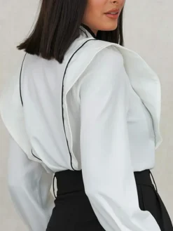 Blusas Y Camisas De Mujer-Mariquita Trasquilá LUSA CONTRASTE CHINES B