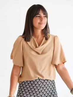 Blusas Y Camisas De Mujer|Blusas Y Tops De Fiesta-Mariquita Trasquilá BLUSA FLUIDA KITY
