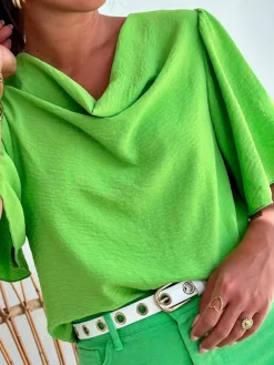 Blusas Y Camisas De Mujer|Blusas Y Tops De Fiesta-Mariquita Trasquilá BLUSA FLUIDA KITY