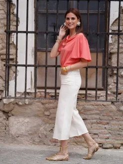 Blusas Y Camisas De Mujer|Blusas Y Tops De Fiesta-Mariquita Trasquilá BLUSA FLUIDA KITY