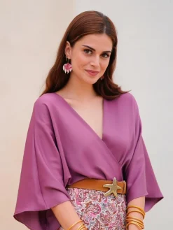 Blusas Y Tops De Fiesta-Mariquita Trasquilá BODY SATINADO MARSELLA