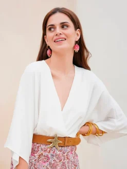 Blusas Y Tops De Fiesta-Mariquita Trasquilá BODY SATINADO MARSELLA