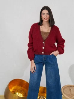 Jerséis Y Sudaderas De Mujer-Mariquita Trasquilá CARDIGAN CONTRASTE BRILLI