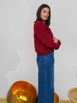 Jerséis Y Sudaderas De Mujer-Mariquita Trasquilá CARDIGAN CONTRASTE BRILLI