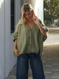 Jerséis Y Sudaderas De Mujer|Abrigos Y Chaquetas-Mariquita Trasquilá CARDIGAN PUNTO OVERSIZE