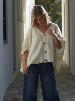 Jerséis Y Sudaderas De Mujer|Abrigos Y Chaquetas-Mariquita Trasquilá CARDIGAN PUNTO OVERSIZE