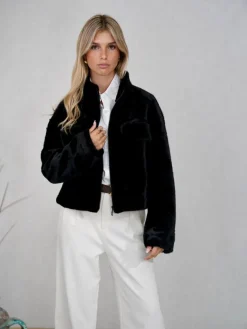 Abrigos Y Chaquetas|Chaquetas De Mujer-Mariquita Trasquilá CAZADORA PELO GLOBO