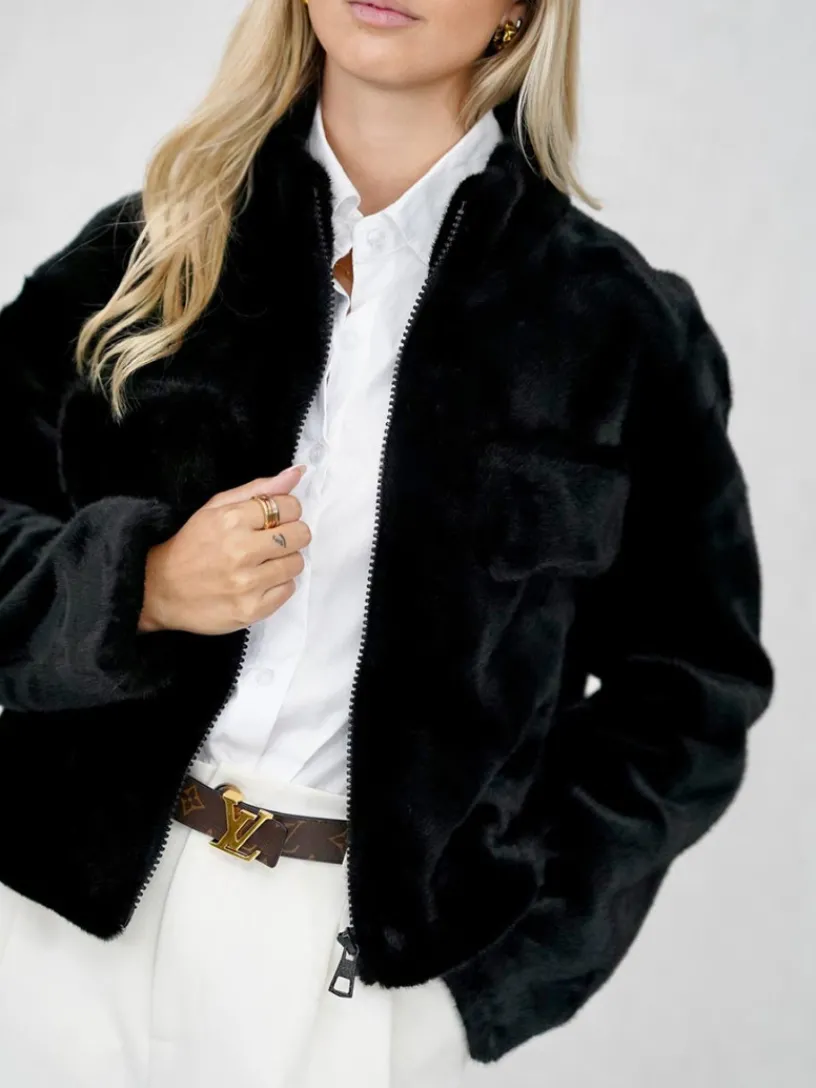 Abrigos Y Chaquetas|Chaquetas De Mujer-Mariquita Trasquilá CAZADORA PELO GLOBO