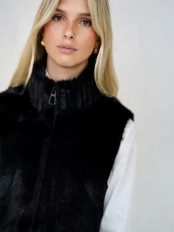 Abrigos Y Chaquetas|Chaquetas De Mujer-Mariquita Trasquilá CHALECO PELO SINTETICO