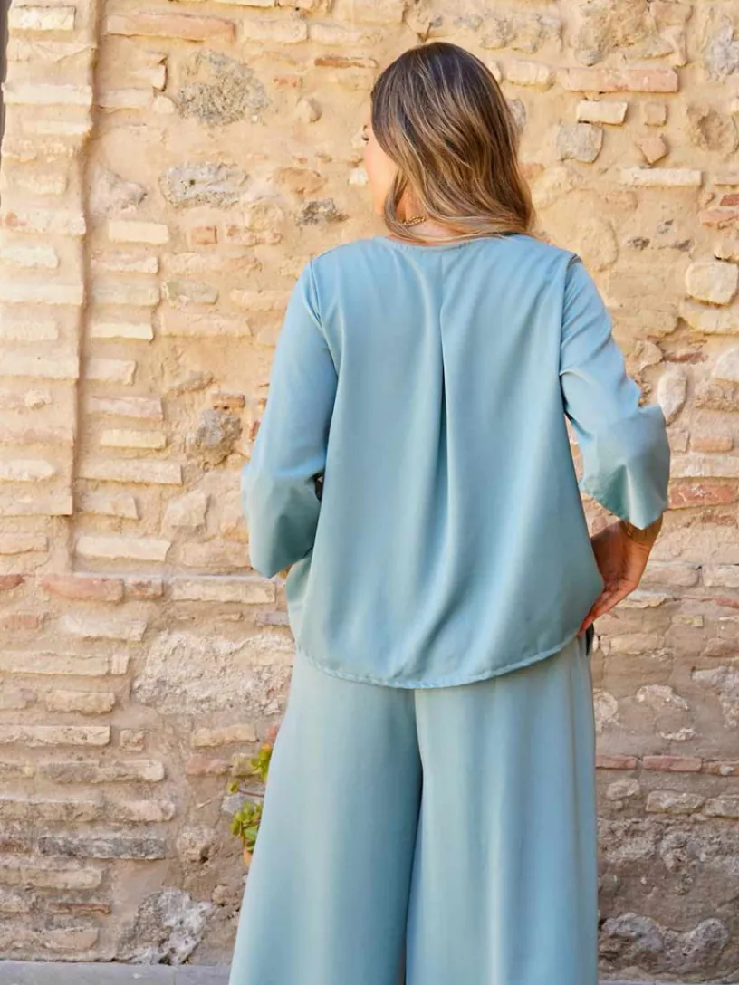 Pantalones De Mujer|Vestidos De Mujer-Mariquita Trasquilá CONJUNTO NUBE