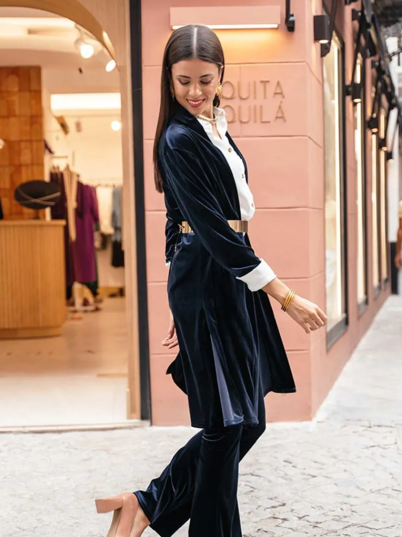 Pantalones De Mujer|Chaquetas De Mujer-Mariquita Trasquilá CONJUNTO TERCIOPELO