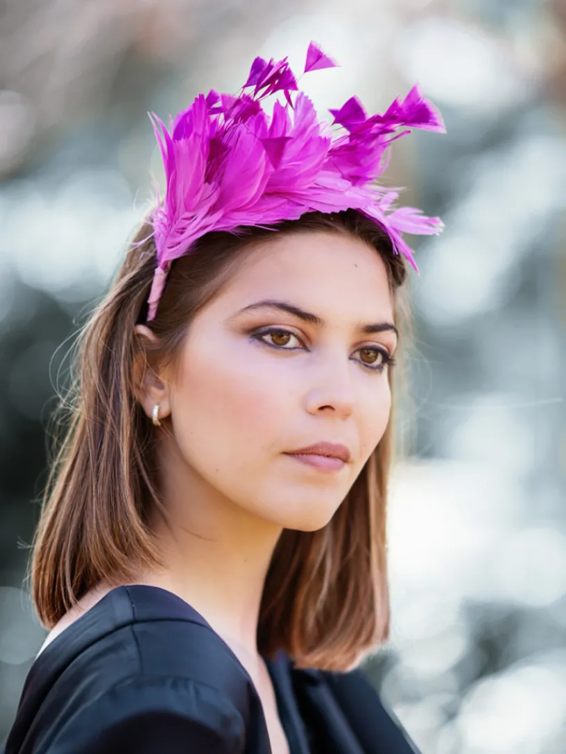Diademas|Tocados-Mariquita Trasquilá DIADEMA PLUMAS RISATA