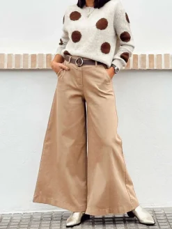 Pantalones De Mujer-Mariquita Trasquilá JEANS MAXI ACINTURADO