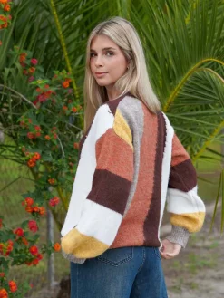 Jerséis Y Sudaderas De Mujer-Mariquita Trasquilá JERSEY ARCOIRIS WINTER Teja