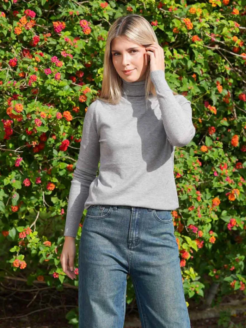 Camisetas De Mujer|Jerséis Y Sudaderas De Mujer-Mariquita Trasquilá JERSEY BASIC CUELLO ALTO