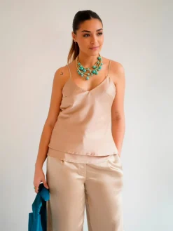 Blusas Y Camisas De Mujer|Blusas Y Tops De Fiesta-Mariquita Trasquilá LENCERO BAJERA