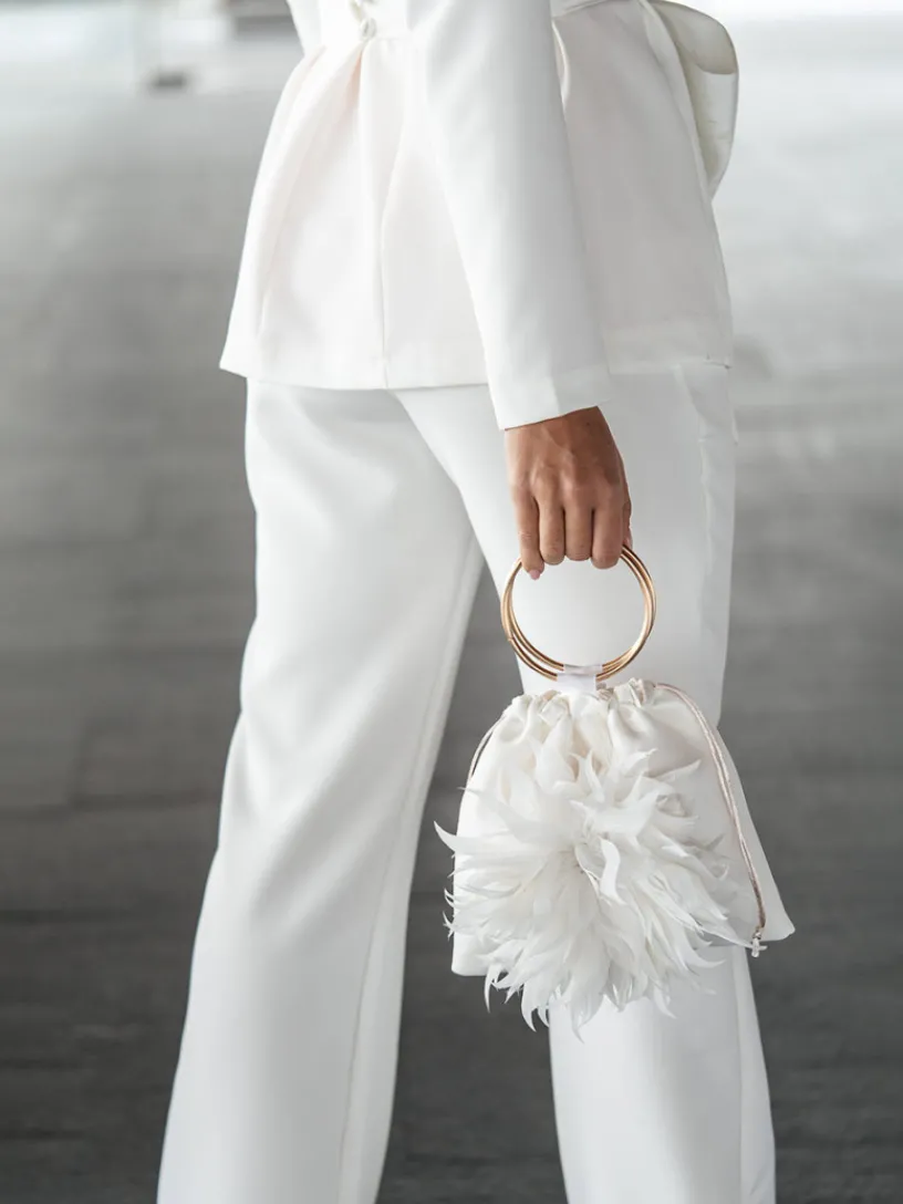 Bolsos De Fiesta-Mariquita Trasquilá LIMOSNERA MIRABRAS Blanco