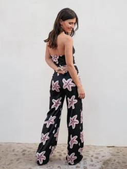 Vestidos De Mujer|Monos De Fiesta-Mariquita Trasquilá MONO ESTRELLAS Negro
