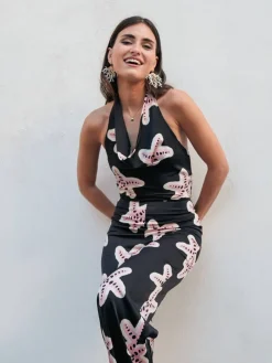 Vestidos De Mujer|Monos De Fiesta-Mariquita Trasquilá MONO ESTRELLAS Negro