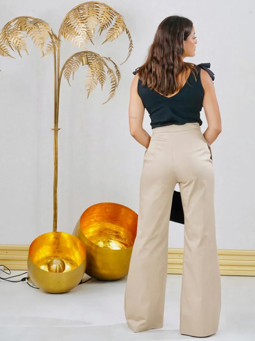 Pantalones De Mujer-Mariquita Trasquilá PANTALON CLASSIC Beige