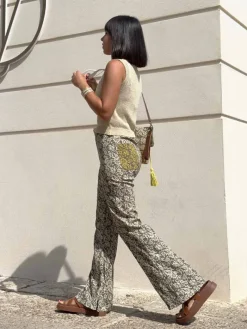 Pantalones De Mujer|Pantalones De Fiesta-Mariquita Trasquilá PANTALON DAISY VerdeCaqui