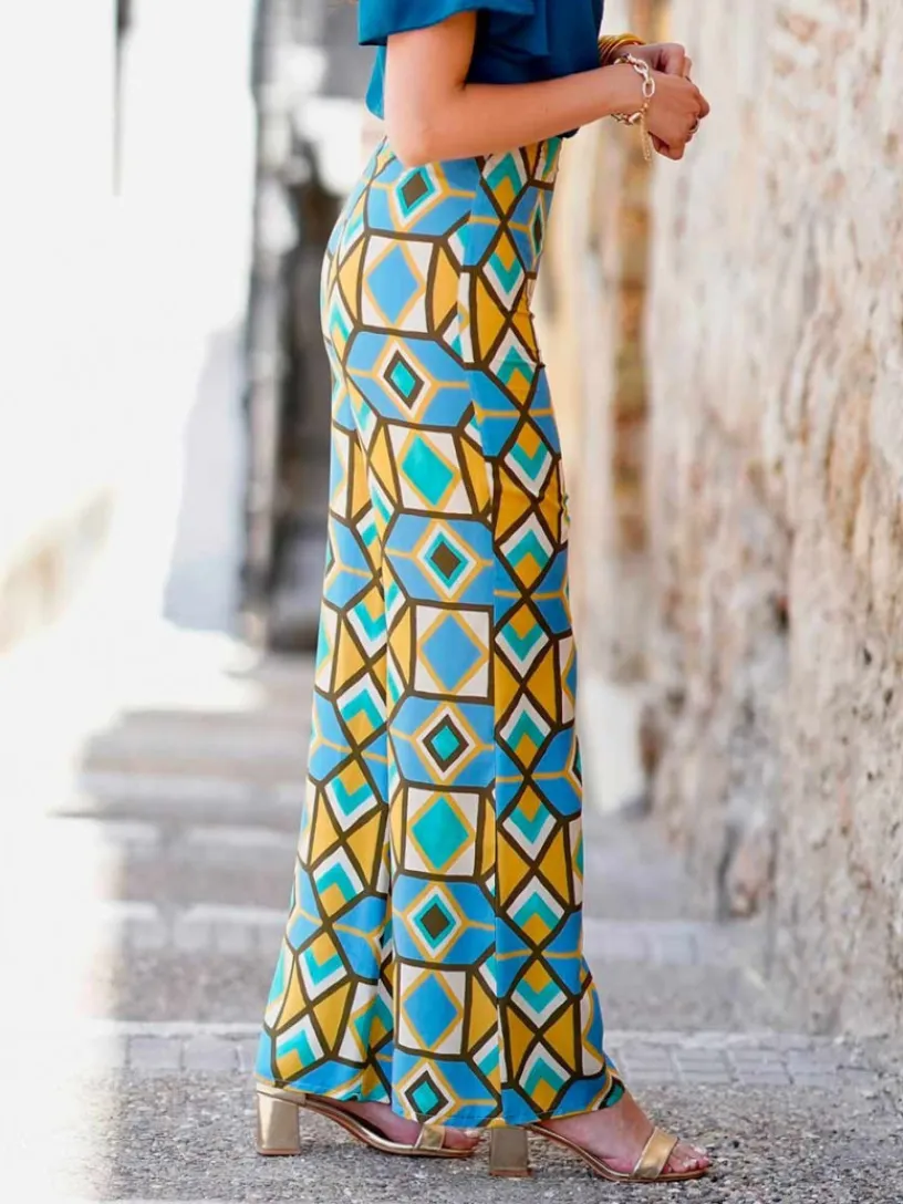 Pantalones De Mujer|Pantalones De Fiesta-Mariquita Trasquilá PANTALON DEBA AmarilloMostaza