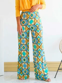 Pantalones De Mujer|Pantalones De Fiesta-Mariquita Trasquilá PANTALON DEBA AmarilloMostaza