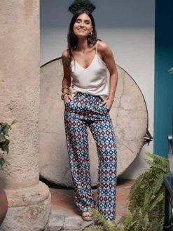 Pantalones De Mujer|Pantalones De Fiesta-Mariquita Trasquilá PANTALON GEOMETRIC