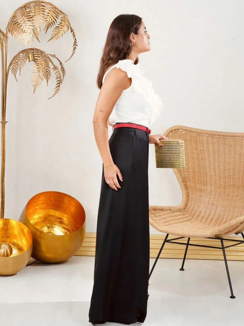 Pantalones De Mujer|Pantalones De Fiesta-Mariquita Trasquilá PANTALON PALAZZO DUNA