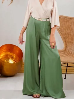 Pantalones De Mujer|Pantalones De Fiesta-Mariquita Trasquilá PANTALON PALAZZO DUNA