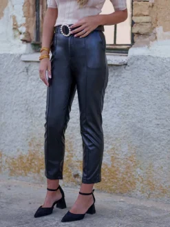 Pantalones De Mujer-Mariquita Trasquilá PANTALON POLIPIEL NAO