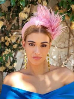 Diademas|Tocados-Mariquita Trasquilá TOCADO PLUMAS ELEGANCE