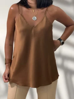 Blusas Y Camisas De Mujer|Blusas Y Tops De Fiesta-Mariquita Trasquilá TOP BASIC LENCERO