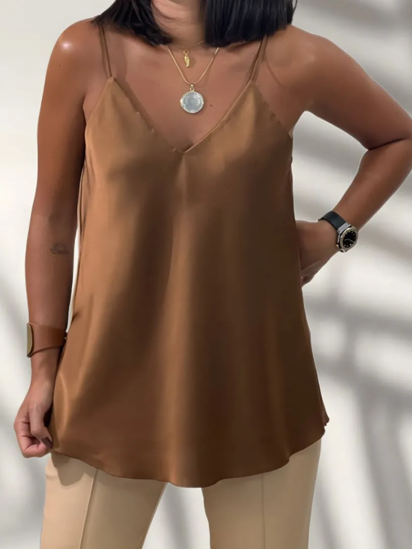 Blusas Y Camisas De Mujer|Blusas Y Tops De Fiesta-Mariquita Trasquilá TOP BASIC LENCERO