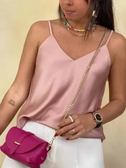 Blusas Y Camisas De Mujer|Blusas Y Tops De Fiesta-Mariquita Trasquilá TOP BASIC LENCERO