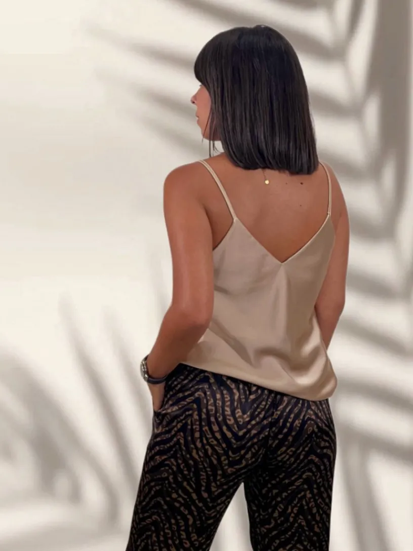 Blusas Y Camisas De Mujer|Blusas Y Tops De Fiesta-Mariquita Trasquilá TOP BASIC LENCERO