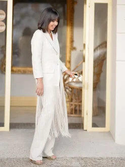 Vestidos Para Madres De Comunión|Vestidos De Novia-Mariquita Trasquilá TRAJE LEVANTE Beige