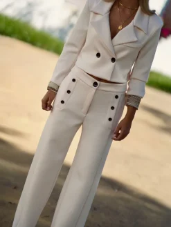Pantalones De Mujer|Pantalones De Fiesta-Mariquita Trasquilá TRAJE MIRACLE Beige