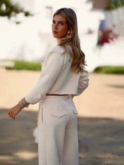 Pantalones De Mujer|Pantalones De Fiesta-Mariquita Trasquilá TRAJE MIRACLE Beige