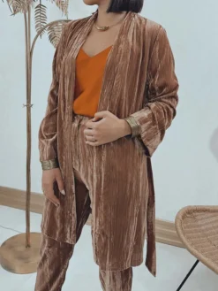 Pantalones De Mujer|Abrigos Y Chaquetas-Mariquita Trasquilá TRAJE TERCIOPELO VEGA