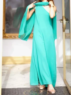 Vestidos Invitadas Boda De Día|Vestidos De Invitada Comunión-Mariquita Trasquilá VESTIDO ASIMETRICO FOULARD