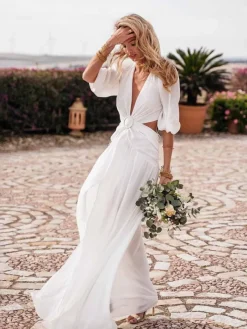 Vestidos De Novia|Vestido De Puesta De Largo-Mariquita Trasquilá VESTIDO BAELO CLAUDIA Blanco