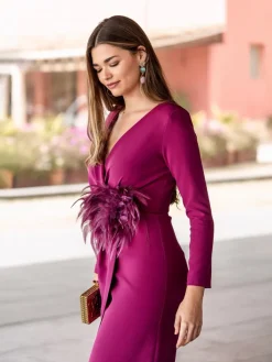Vestidos Invitadas Boda De Día|Vestidos De Invitada Comunión-Mariquita Trasquilá VESTIDO DHALIA Buganvilla